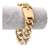 Hip hop 14MM Miami Cuban 14K Gold Bracelet