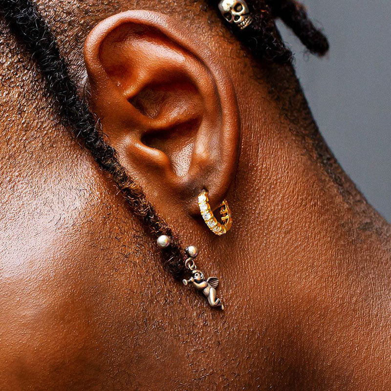 Chain Earring  Hoop Earrings  Ear Jewelry  1 Pair Small Hoop Earrings  Menwomen Retro  Aliexpress