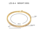 3MM Moissanite 14K Gold Plated Sterling Silver Tennis Bracelet