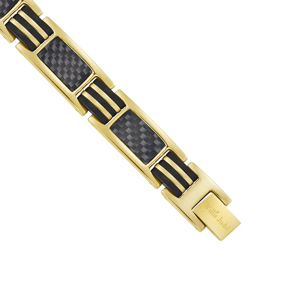 Carbon Fiber Titanium Magnetic Bracelet with Size Adjusting Tool