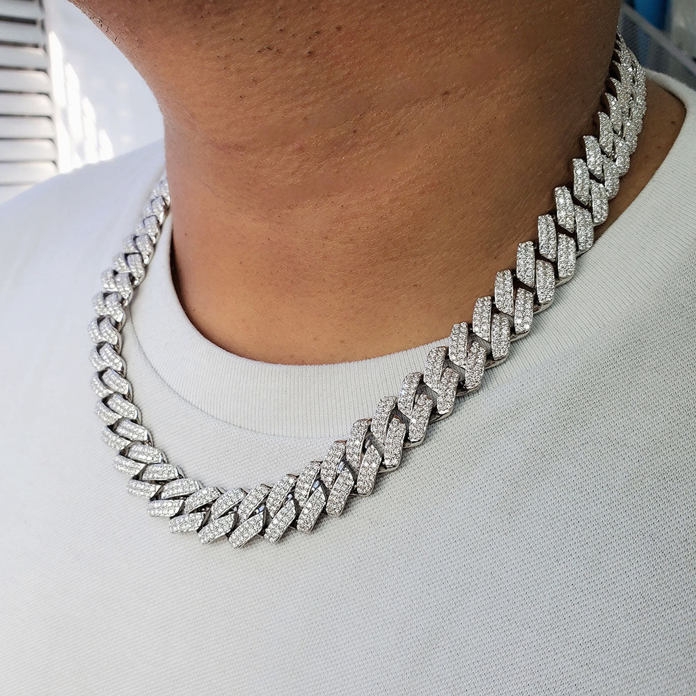 Moissanite on sale cuban link