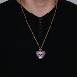 Iced Out Skull Heartbreak Pendant Hip Hop Necklace