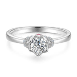 Engagement Ring for Women with 1.0 Carats VVS1 Moissanite Prong Setting