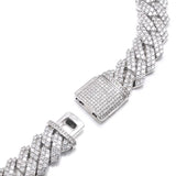 8MM Miami Cuban Moissanite S925 Silver Chain Iced Out Hip Hop Chain